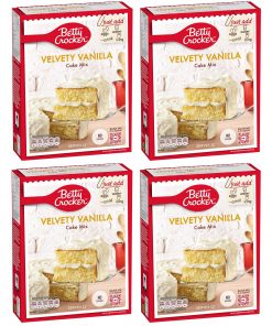 4 Packungen Betty Crocker Velvety Vanilla Cake Mix à 425 g
