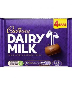 Packung Cadbury Schokoladenriegel 4 x 27,2 Gramm