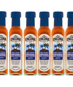 6 Flaschen mit Encona West Indian Original Hot Pepper Sauce 148 ml