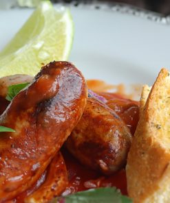 Würstchen mit HP Sauce