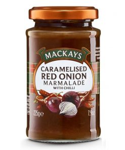 Glas mit Mackays Caramalised Red Onion Marmalade with Chilli 225g