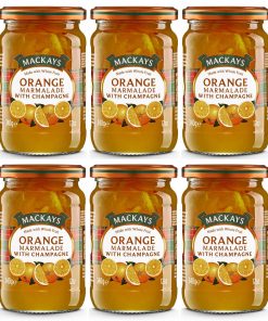 6 Gläser mit Mackays Orange Marmalade with Champagne à 340g