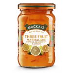 Mackays Three Fruit Marmelade 340g Glas