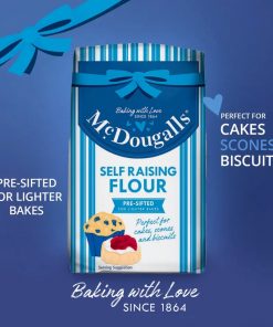 Tüte McDougalls Mehl mit Schlagwörtern