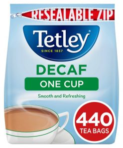 Tetley Decaf One Cup Entkoffeinierter schwarzer Tee 440 Tea Bags