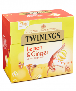 Twinings Lemon & Ginger Zitronen- & Ingwer-Tee 80 Beutel